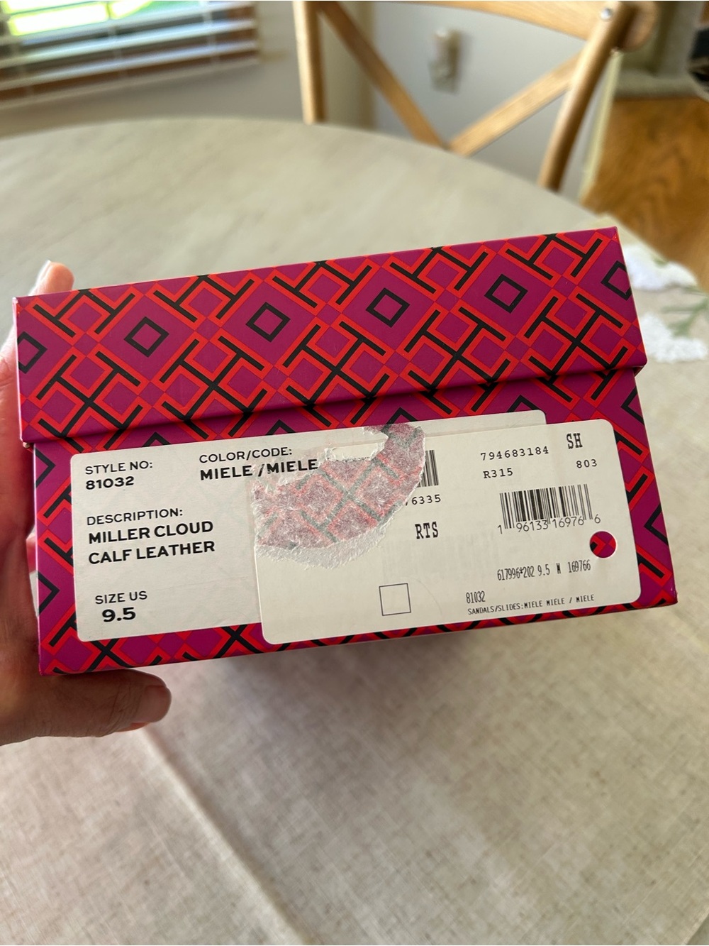 Tory Burch Miller Cloud Calf Leather/Miele, Size 9.5, only worn once or twice. - Picture 6 of 6